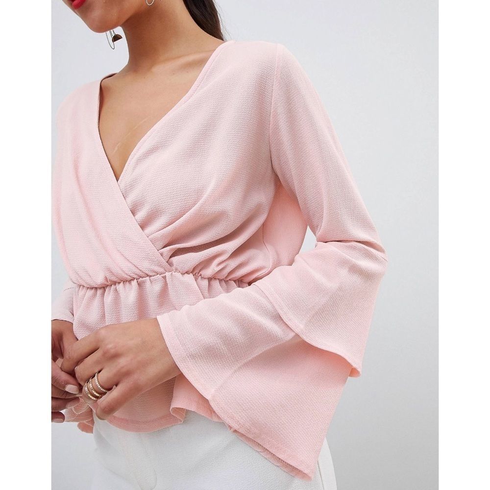 Pink Top with Ruffle Sleeves - Picture 2 of 5